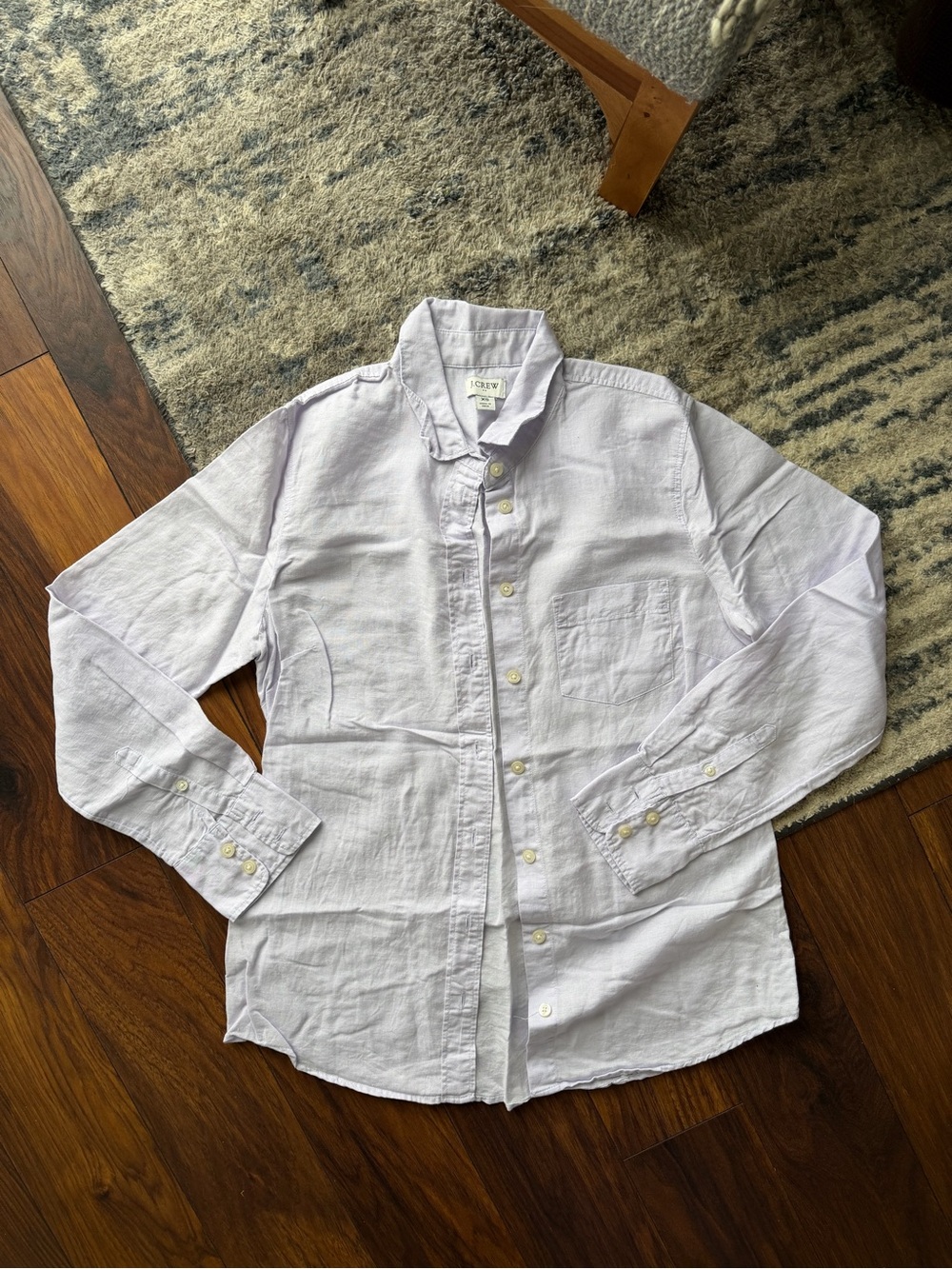 J. Crew Lavender Oxford Button-Down Shirt